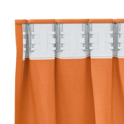 Blackout Curtains with Curtains Orange Polyester