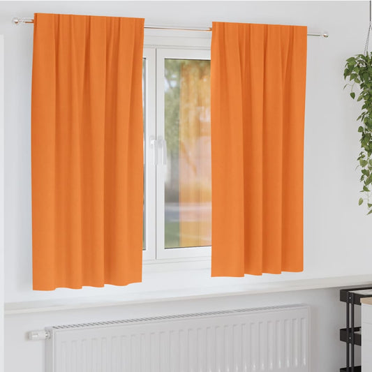 Blackout Curtains with Curtains Orange Polyester