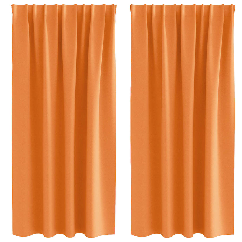 Blackout Curtains with Curtains Orange Polyester
