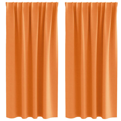 Blackout Curtains with Curtains Orange Polyester