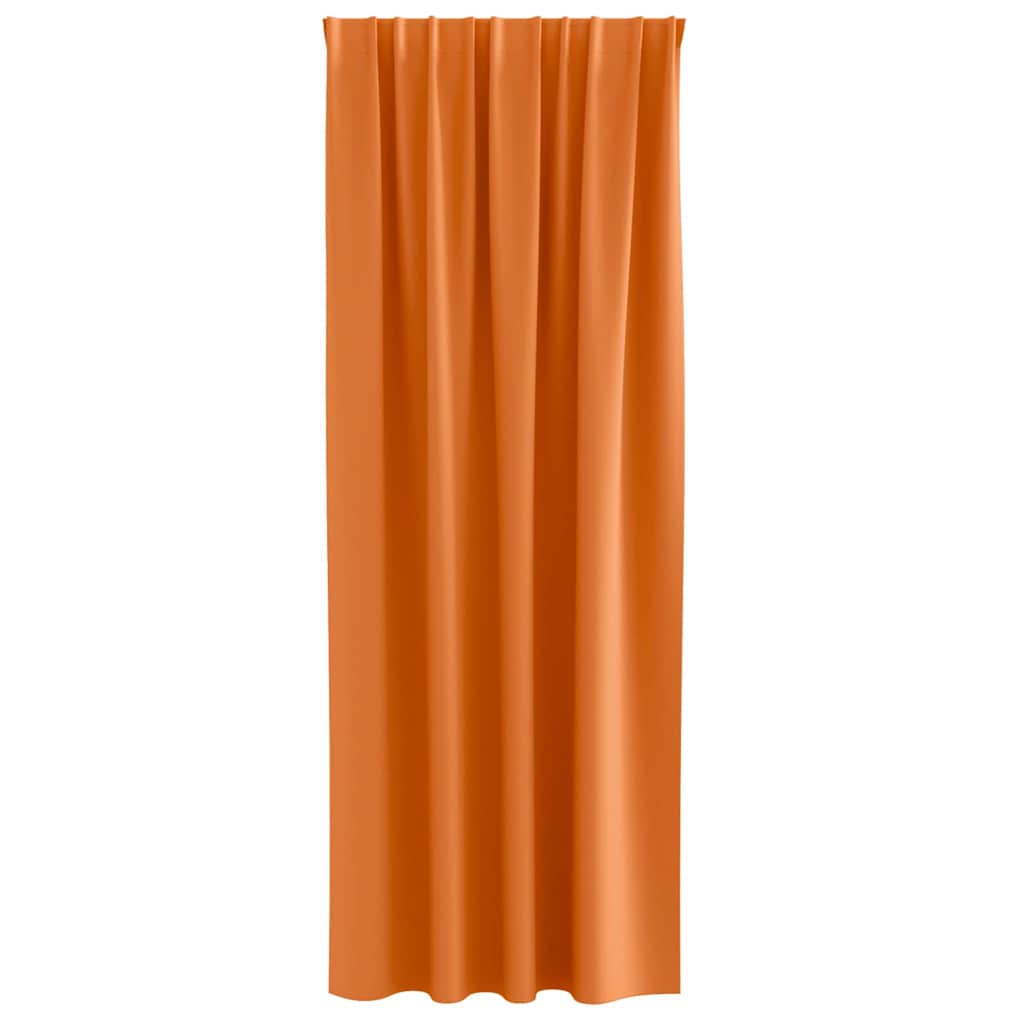 Blackout Curtains with Curtains Bright Orange Polyester