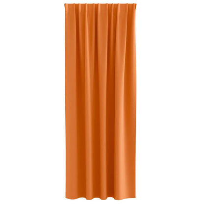 Blackout Curtains with Curtains Bright Orange Polyester