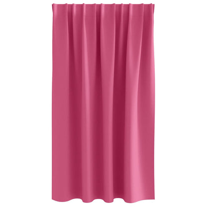 Blackout Curtains with Curtains Bright Pink Polyester