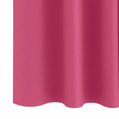 Blackout Curtains with Curtains Bright Pink Polyester