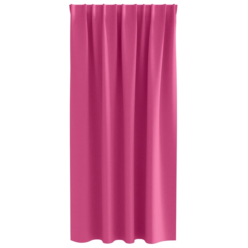 Blackout Curtains with Curtains Bright Pink Polyester