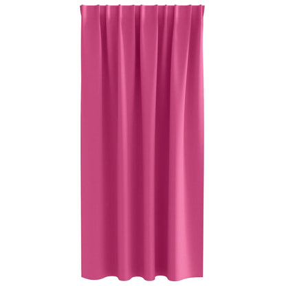 Blackout Curtains with Curtains Bright Pink Polyester