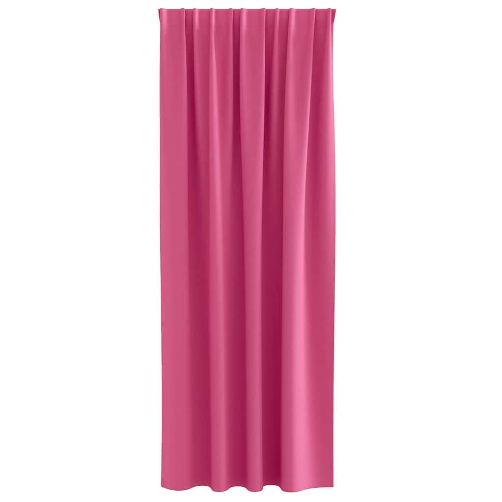 Blackout Curtains with Curtains Bright Pink Polyester