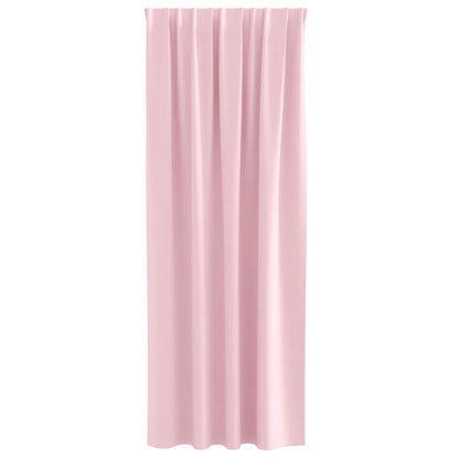Blackout Curtains with Curtains Baby Pink Polyester