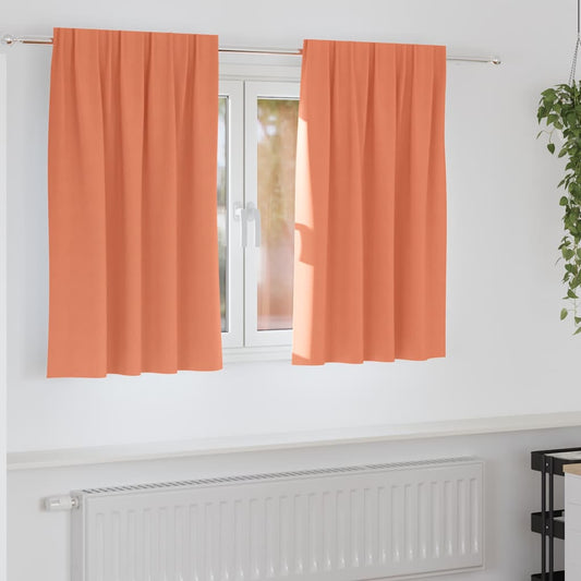 Blackout Curtains with Curtains Terracotta Polyester