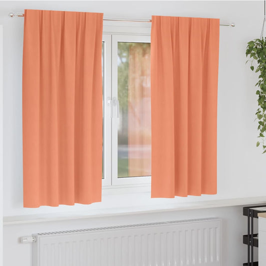 Blackout Curtains with Curtains Terracotta Polyester