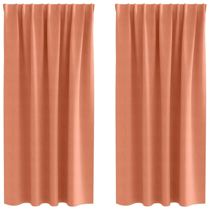 Blackout Curtains with Curtains Terracotta Polyester
