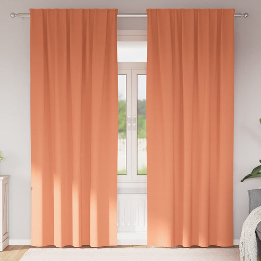 Blackout Curtains with Curtains Terracotta Polyester