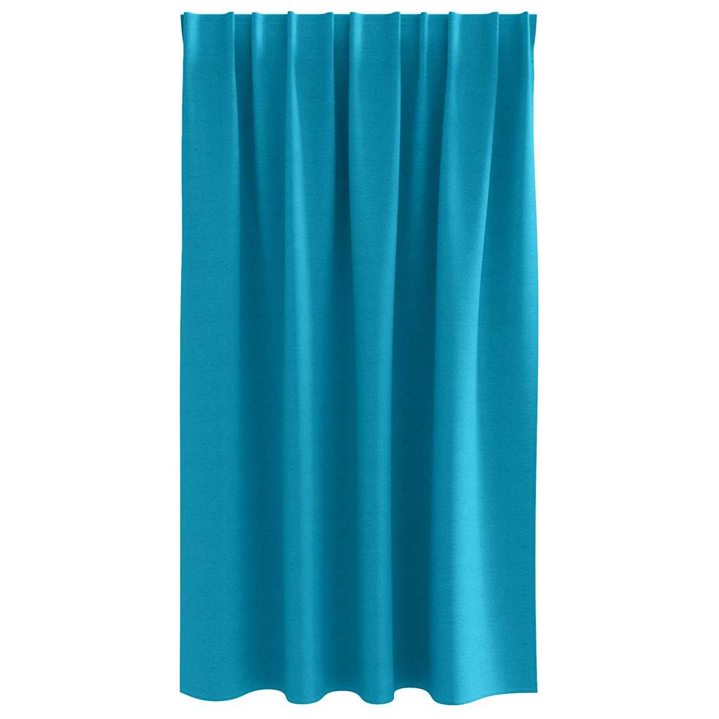 Blackout Curtains with Curtains Turquoise Polyester