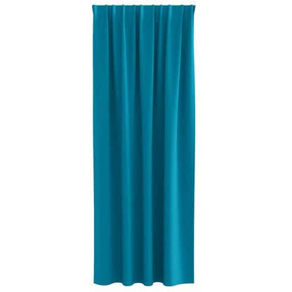 Blackout Curtains with Curtains Turquoise Polyester