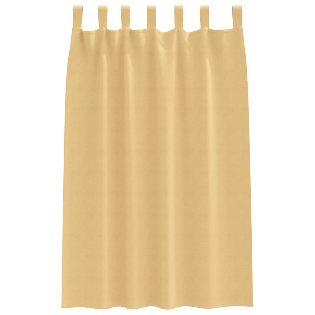 Blackout Curtains with Curtains Beige Polyester