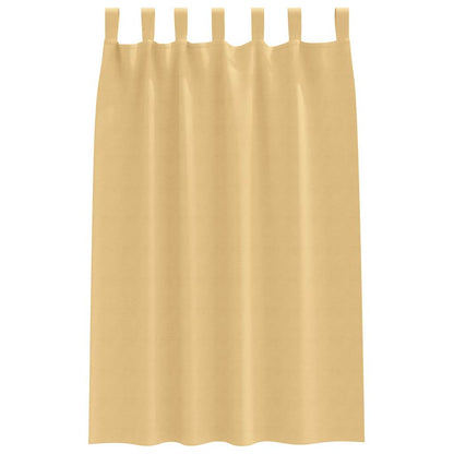 Blackout Curtains with Curtains Beige Polyester