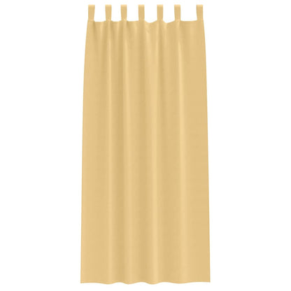 Blackout Curtains with Curtains Beige Polyester
