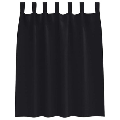 Blackout Curtains with Curtains Black Polyester