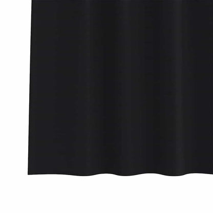 Blackout Curtains with Curtains Black Polyester