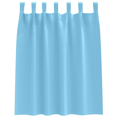 Blackout Curtains with Curtains Light Blue Polyester