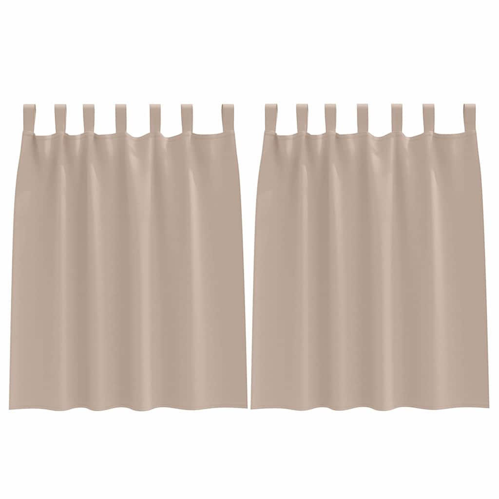 Blackout Curtains with Curtains Taupe Polyester
