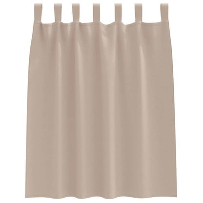 Blackout Curtains with Curtains Taupe Polyester