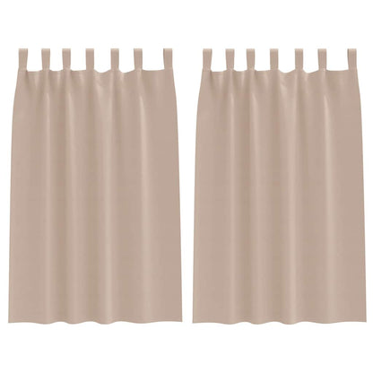 Blackout Curtains with Curtains Taupe Polyester