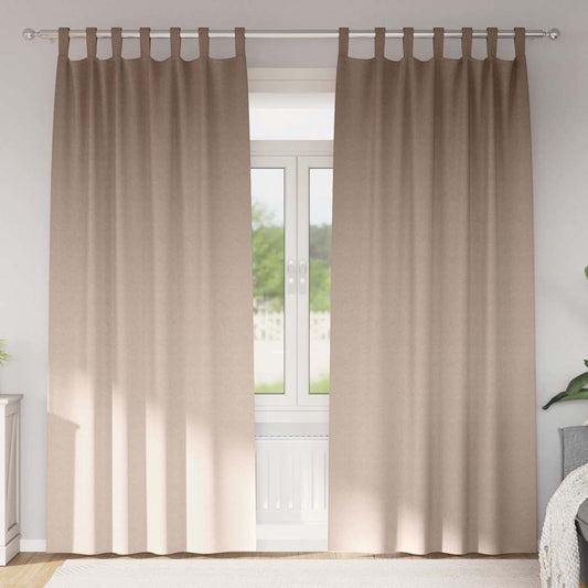 Blackout Curtains with Curtains Taupe Polyester