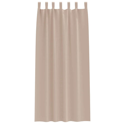 Blackout Curtains with Curtains Taupe Polyester