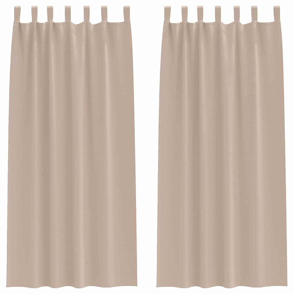 Blackout Curtains with Curtains Taupe Polyester
