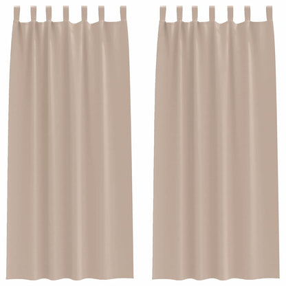 Blackout Curtains with Curtains Taupe Polyester