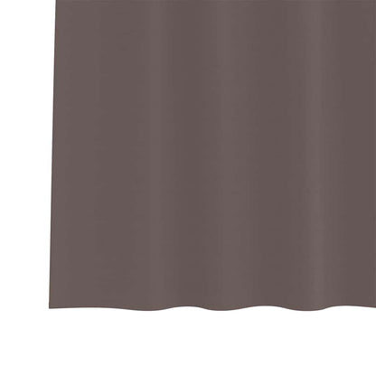 Blackout Curtains with Curtains Dark Brown Polyester