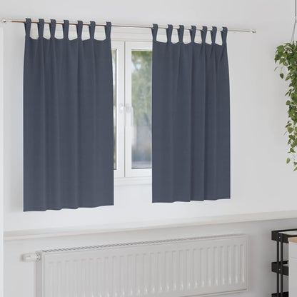 Blackout Curtains with Curtains Anthracite Polyester