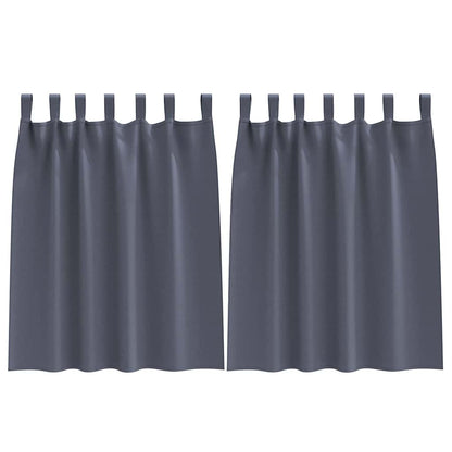 Blackout Curtains with Curtains Anthracite Polyester