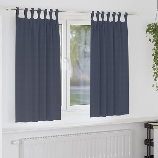 Blackout Curtains with Curtains Anthracite Polyester