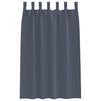 Blackout Curtains with Curtains Anthracite Polyester