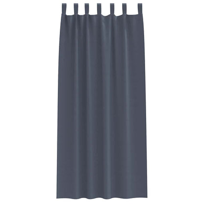 Blackout Curtains with Curtains Anthracite Polyester