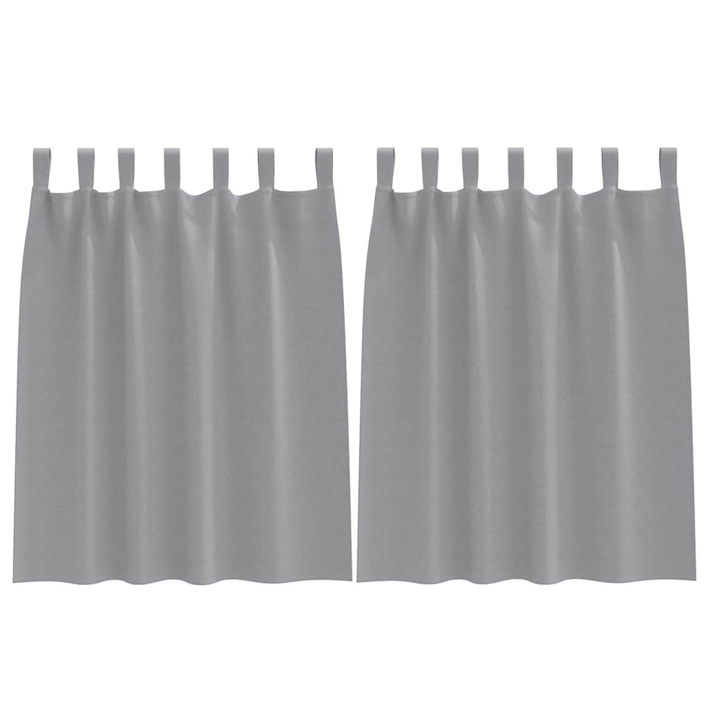 Blackout Curtains with Curtains Light Grey Polyester