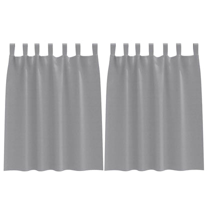 Blackout Curtains with Curtains Light Grey Polyester