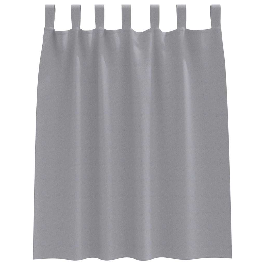 Blackout Curtains with Curtains Light Grey Polyester