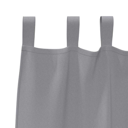 Blackout Curtains with Curtains Light Grey Polyester