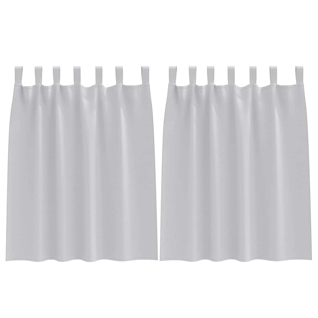 Blackout Curtains with Curtains Light Grey Polyester