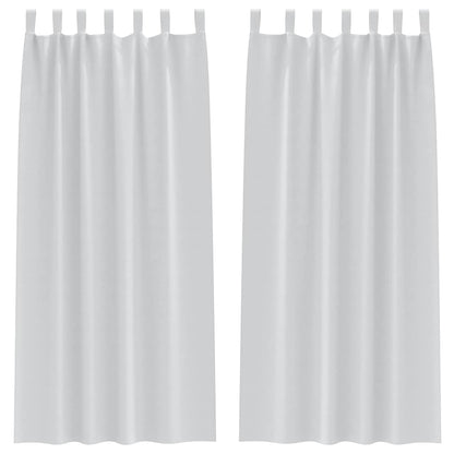 Blackout Curtains with Curtains Pale Grey Polyester