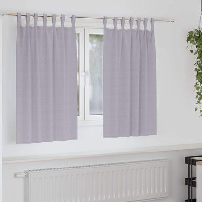 Blackout Curtains with Curtains Metal Grey Polyester