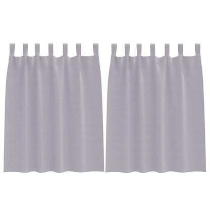 Blackout Curtains with Curtains Metal Grey Polyester