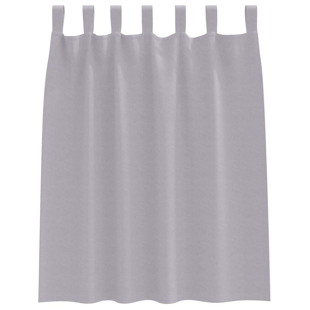 Blackout Curtains with Curtains Metal Grey Polyester