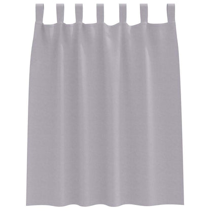 Blackout Curtains with Curtains Metal Grey Polyester