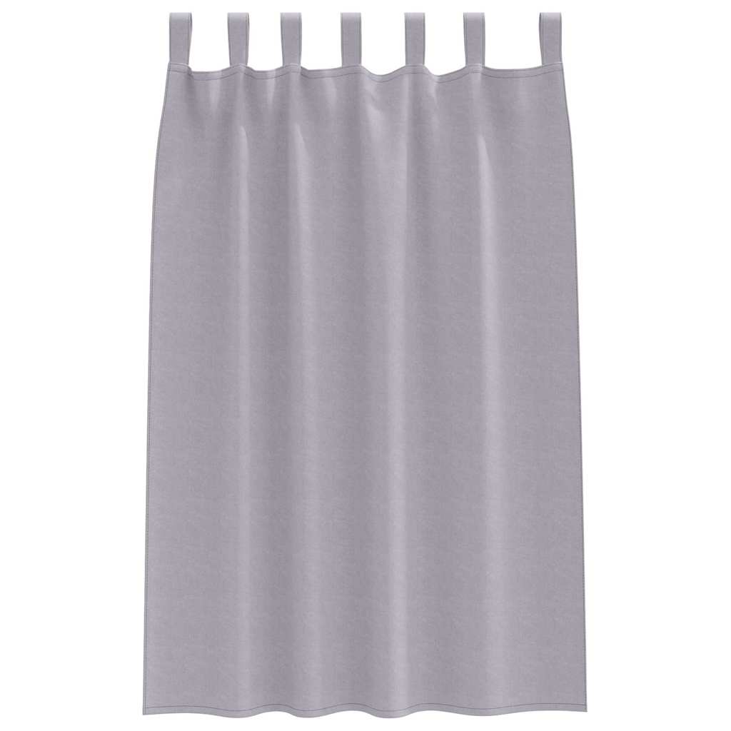 Blackout Curtains with Curtains Metal Grey Polyester