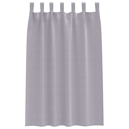 Blackout Curtains with Curtains Metal Grey Polyester