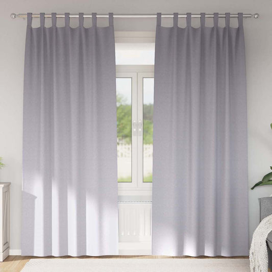 Blackout Curtains with Curtains Metal Grey Polyester